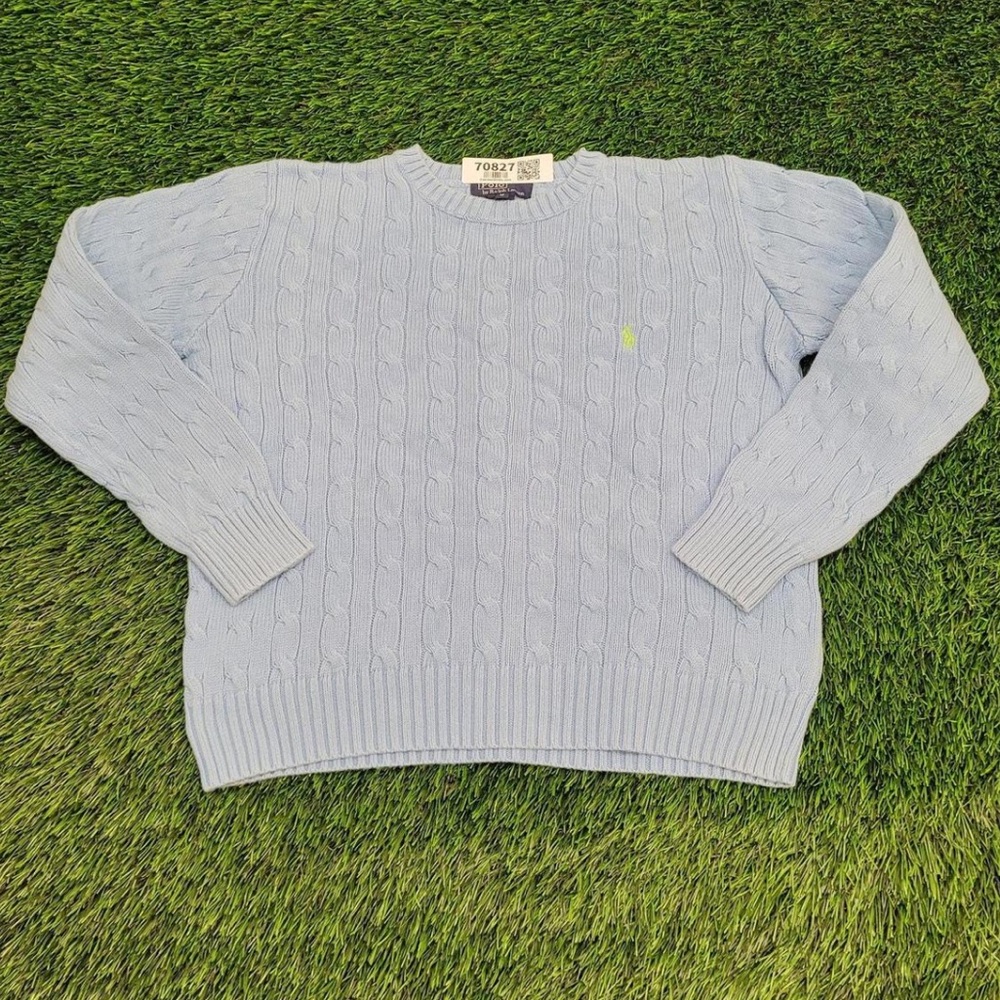 Vintage Ralph Lauren women's sweater, medium size, boxy fit